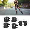 Aatraay Kids Adult Sports Protective Gear Set, Knee Elbow Pad Wrist Guards Safety Protective Gear Knee Elbow Wrist Pads Set for Roller Skating 6 Years Old+ view 4