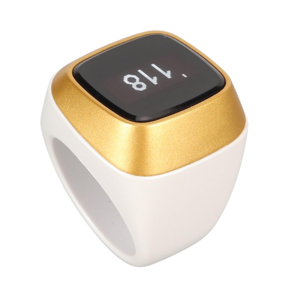 Hand Tally Counter Count Clicker, Bluetooth Counter for, 0.49in Screen, Electronic Counting Finger for Sport Casino Event School Training Activities (White)
