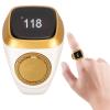 Hand Tally Counter Count Clicker, Bluetooth Counter for, 0.49in Screen, Electronic Counting Finger for Sport Casino Event School Training Activities (White) view 4