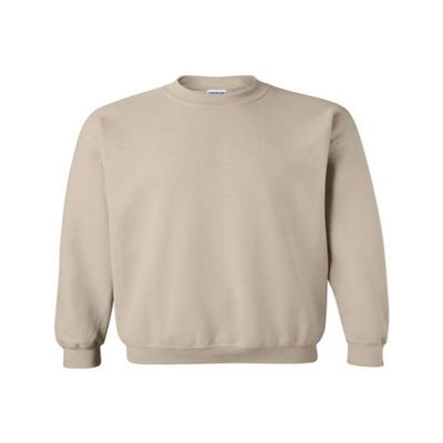 Gildan Men's Fleece HeavyBlend Crewneck Sweatshirt, (G1800). Sand