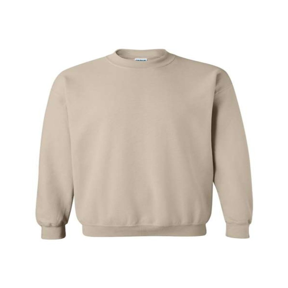 Gildan Men's Fleece HeavyBlend Crewneck Sweatshirt, (G1800). Sand