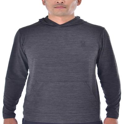 Spyder Mens Performance Pullover Hoodie (Gray, Medium)