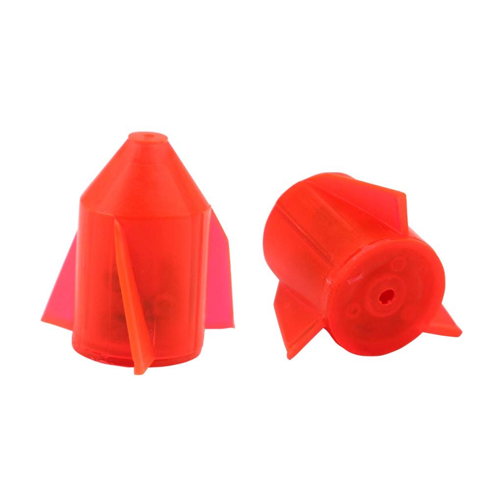Fishing Line Rattles - 25 Pack - Attractant for Catfish, Striper and More (Bladed Red)