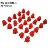 Fishing Line Rattles - 25 Pack - Attractant for Catfish, Striper and More (Bladed Red) view 2
