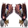 American Eagle American Flag 2023 Pairs Decal (12" x 8" Each) view 1
