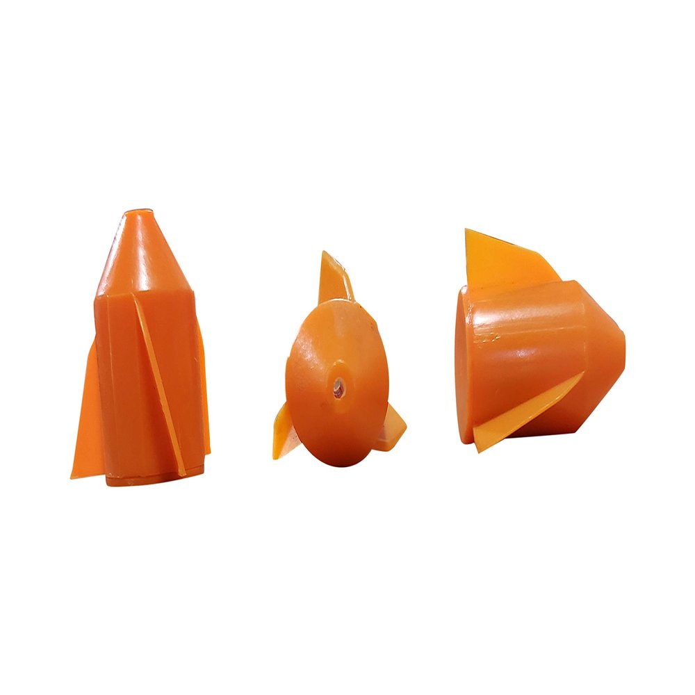 Fishing Line Rattles - 25 Pack - Attractant for Catfish, Striper and More (Orange Bladed Rattle)