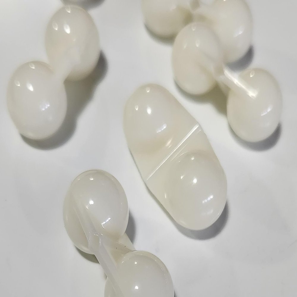 Fishing Line Rattles - 25 Pack - Attractant for Catfish, Striper and More (Standard White Rattle)
