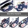 Waist Pack Bag Fanny Pack for Men&Women Hip Bum Bag with Adjustable Strap for Outdoors Workout Traveling Casual Running Hiking Cycling (New Blue Flowers) view 3