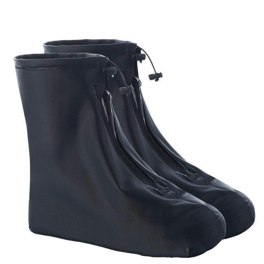 AIRAT Anti-Slip wear-Resistant Thickened Waterproof Shoe Cover Anti-Snow and Dirt-Proof rain Boots for Men and Women on Rainy and Snowy Days with Waterproof Layer rain Shoe Cover Pure Black