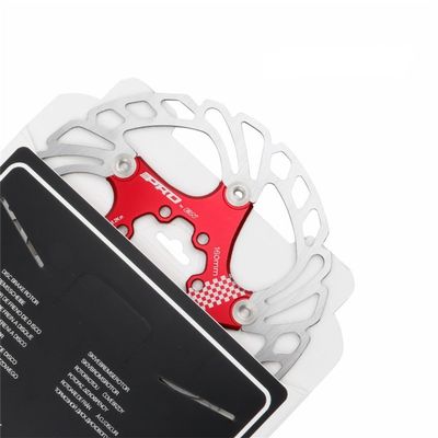 Bicycle brake disc 140mm 160mm 180mm 203mm rotor MTB road bike fold bike cool disc float rotor cable pull and hydraulic disc brake (red, 160mm)