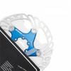 Bicycle brake disc 140mm 160mm 180mm 203mm rotor MTB road bike fold bike cool disc float rotor cable pull and hydraulic disc brake (blue, 180mm) view 1