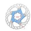 Bicycle brake disc 140mm 160mm 180mm 203mm rotor MTB road bike fold bike cool disc float rotor cable pull and hydraulic disc brake (blue, 180mm) view 2