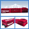 kzalzaci Snowboard Bag Ski Board Bag with Wheels Heavy Duty 180cm Large Capacity 3 Compartments Waterproof for Snowboards, Skis, Boots and All Skiing Stuff (Red) view 2