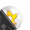 Bicycle brake disc 140mm 160mm 180mm 203mm rotor MTB road bike fold bike cool disc float rotor cable pull and hydraulic disc brake (gold, 203mm) view 1