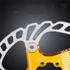 Bicycle brake disc 140mm 160mm 180mm 203mm rotor MTB road bike fold bike cool disc float rotor cable pull and hydraulic disc brake (gold, 203mm) view 3