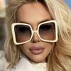 XLUMIO Oversized Butterfly Women's Sunglasses Vintage Gradient Large Sunglasses,6,One size view 3