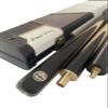 Jian Ying Gen 2-57" 3/4 Jointed Billiard/Pool/Snooker Cue Set with Ebony Maple Butts,Front Face-Spliced Ash Shaft, 9.7mm Tip, and Leather Case view 1