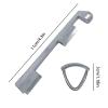 3PCS Billiard Cue Clamp Pool Cue Tip Clamp Billiards Accessories Pool Table Accessories Pool Cue Tips Replacement Kit Stainless Steel Cue Stick Tip Repair Kit for Billiard Table Cue Tips Accessories view 2