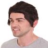 HPO Adult Men's Playboy Billionaire Comic Superhero Wig, Dark Brown Color, Flame-retardant Synthetic Fiber view 2