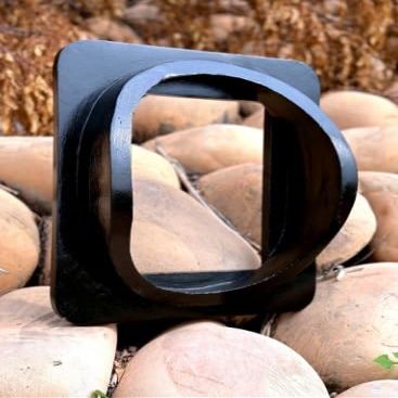 18" Solid Wood Divers Diving Helmet Wooden Base Nautical Helmet Wooden Base Unique Designer Item for Home & Office Dcor (Black)