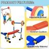 Kids Fitness Exercise Equipment, Bench And Leg Press for Kids, Children Barbell Dumbbell Weight Set, Toddler Workout Equipment Set, Boys and Girls Exercises Ages 3-12 Year Old view 2