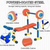 Kids Fitness Exercise Equipment, Bench And Leg Press for Kids, Children Barbell Dumbbell Weight Set, Toddler Workout Equipment Set, Boys and Girls Exercises Ages 3-12 Year Old view 3