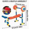 Kids Fitness Exercise Equipment, Bench And Leg Press for Kids, Children Barbell Dumbbell Weight Set, Toddler Workout Equipment Set, Boys and Girls Exercises Ages 3-12 Year Old view 4