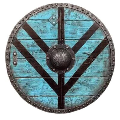 Medieval Viking Shield Viking Dragon Shield Handmade Natural Round Armor Templar Battle for Costume Halloween Cosplay Vintage Home Decor Gifts