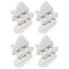 Garosa 4 Set Pontoon Replacement Latch Pontoon Gate Latch Kit Universal Size ABS Square Frame Pontoon Boat Replacement Door Latches with Hardware for 1 to 1.25 inch Left Right Hinged Doors view 2