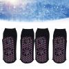Self Heating Socks Cotton Breathable Tourmaline Design Warm Heated Socks for Winter Universal (Black) view 2