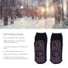 Self Heating Socks Cotton Breathable Tourmaline Design Warm Heated Socks for Winter Universal (Black) view 4