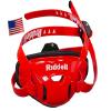 Riddell SpeedFlex Hard Cup Cam-Loc Chinstrap + US Flag Helmet Decal (Medium, Scarlet Red) - Green Gridiron view 1