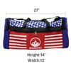 Martial Arts Taekwondo Sparring Gear Equipment Set Headgear Shin Instep Arm Chest Mouthguard Bag (Blue) view 4