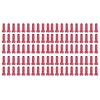 Spoke Cover Nipple, 54g Sturdy Durable 14x6mm Aluminum Alloy Bicycle Spoke Cap, 100Pcs Resistance Rust Proof for Cycling Accessory Bike Spokes (Red) view 3
