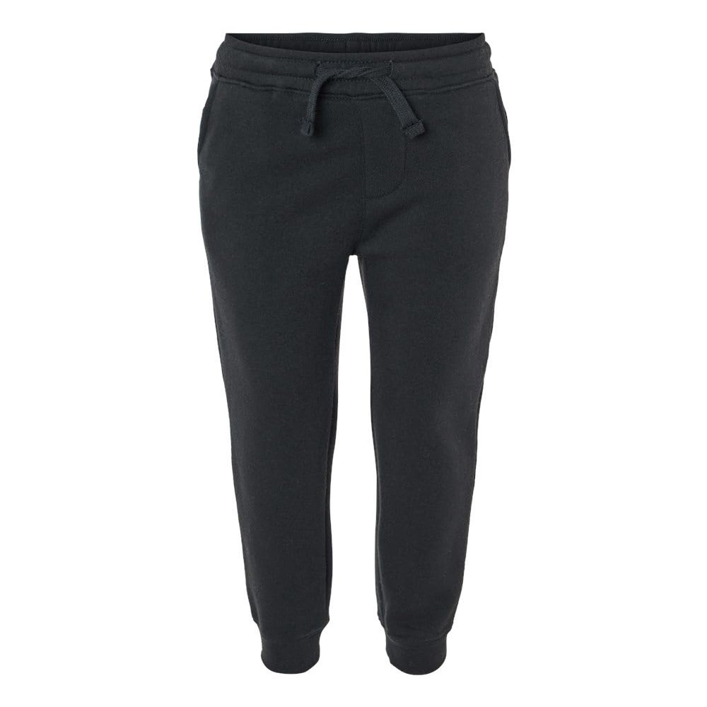 Independent Trading Co. Toddler Lightweight Special Blend Sweatpants, 2T, Black