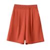 Women Summer Casual Shorts High Elastic Wide Leg Quick Dry Fitness Running Short Joggers Orange XL 63kg-70kg view 1