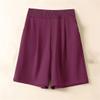Women Summer Casual Shorts High Elastic Wide Leg Quick Dry Fitness Running Short Joggers Orange XL 63kg-70kg view 3