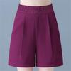 Women Summer Casual Shorts High Elastic Wide Leg Quick Dry Fitness Running Short Joggers Orange XL 63kg-70kg view 4