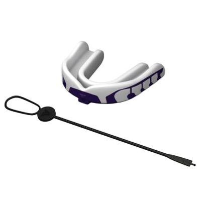 Velocity Champion Youth Mouthguard, 1 Pack, Purple & White - for Ages 11 to 18 - Ideal for Lacrosse, Football, Hockey, Basketball, Soccer, Boxing, Martial Arts, Field Hockey, and More