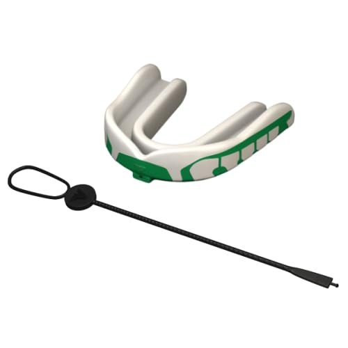 Velocity Champion Adult Mouthguard, 1 Pack, Lime & White - for Ages 18 and Up - Ideal for Lacrosse, Football, Hockey, Basketball, Soccer, Boxing, Martial Arts, Field Hockey, and More