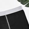 Men's Classic Comfort Athletic Trunks Cotton Traceless Boxer Brief Breathable Solid Colour Underwear (Black 5PC,XX-Large) view 2