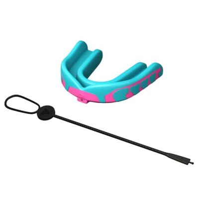 Velocity Champion Youth Mouthguard, 1 Pack, Pink & Carolina Blue Blue - for Ages 11 to 18 - Ideal for Lacrosse, Football, Hockey, Basketball, Soccer, Boxing, Martial Arts, Field Hockey, and More