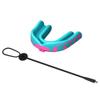 Velocity Champion Youth Mouthguard, 1 Pack, Pink & Carolina Blue Blue - for Ages 11 to 18 - Ideal for Lacrosse, Football, Hockey, Basketball, Soccer, Boxing, Martial Arts, Field Hockey, and More view 1
