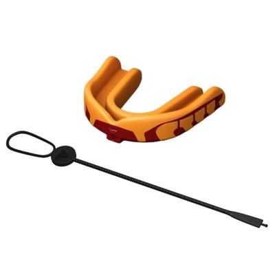 Velocity Champion Youth Mouthguard, 1 Pack, Maroon & Yellow - for Ages 11 to 18 - Ideal for Lacrosse, Football, Hockey, Basketball, Soccer, Boxing, Martial Arts, Field Hockey, and More