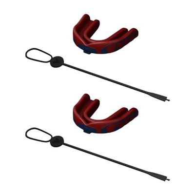 Velocity Champion Junior Mouthguard, 2 Pack, Navy & Red - for Ages 5 to 10 - Ideal for Lacrosse, Football, Hockey, Basketball, Soccer, Boxing, Martial Arts, Field Hockey, and More