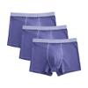 Maiyifu-GJ Men's Classic Comfort Athletic Trunks Cotton Traceless Boxer Brief Breathable Solid Colour Underwear (Purple 3PC,Large) view 1