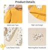 3-4T Toddler Little Girls Long Sleeve High Low Tops Legging Pants Outfit Fall Winter Clothes with Headband Yellow view 4