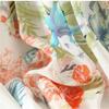 Women Summer Retro Beach Harajuku Blue Ink Painting Series Flowers Midskirt Lacing Elastic Skirts HHBSQ319A 04 S view 2