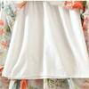 Women Summer Retro Beach Harajuku Blue Ink Painting Series Flowers Midskirt Lacing Elastic Skirts HHBSQ319A 04 S view 3