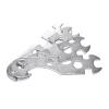 IOOOFU Multi-Hole Bicycle Cycle Mountain Bike Wrench Multifunctional Hexagon Wrench MultiHole Flat Wrench Spanner Tool Metal view 2
